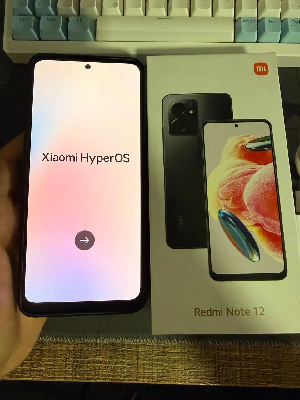 Celular Xiaomi Redmi Note 12 - 6/128gb passo cartão 