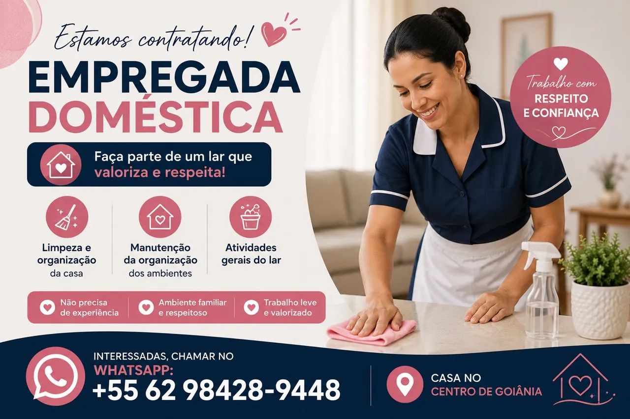  VAGA: Empregada Doméstica | Centro de Goiânia - Foto 4