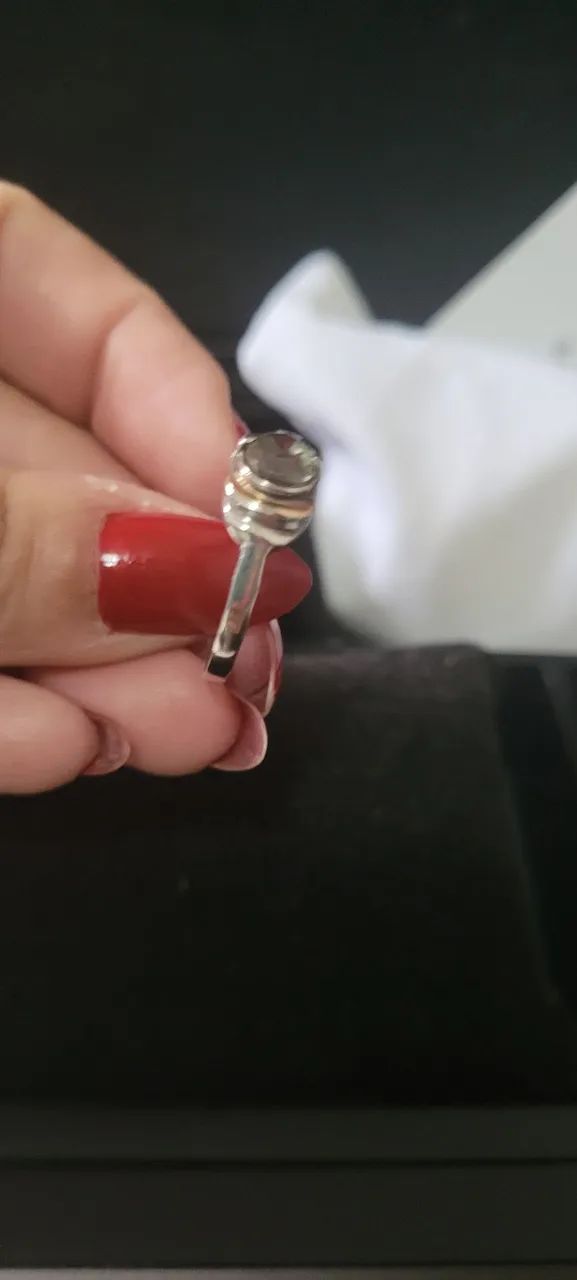 Anel de prata com ouro 14k  - Foto 3