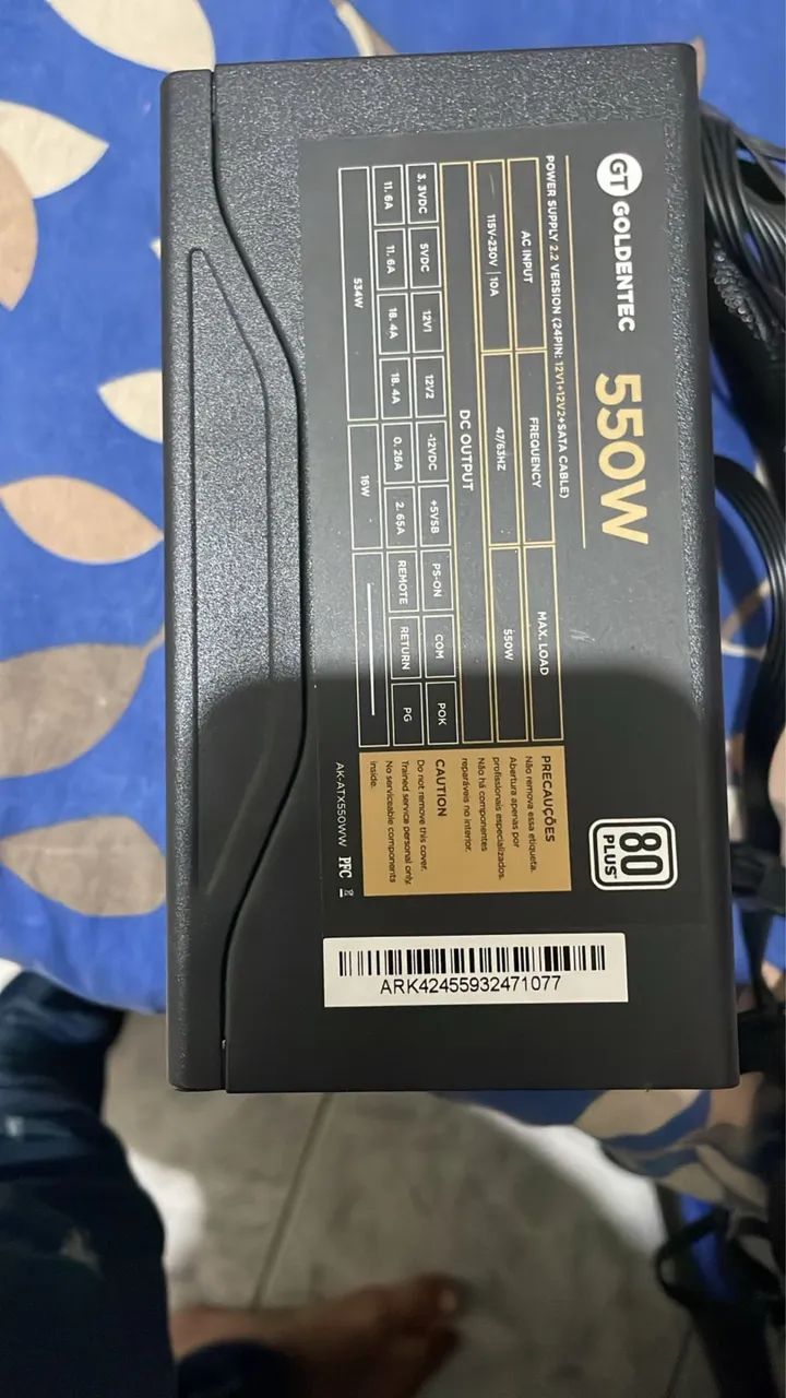 Fonte 550 W PLUS Bronze 