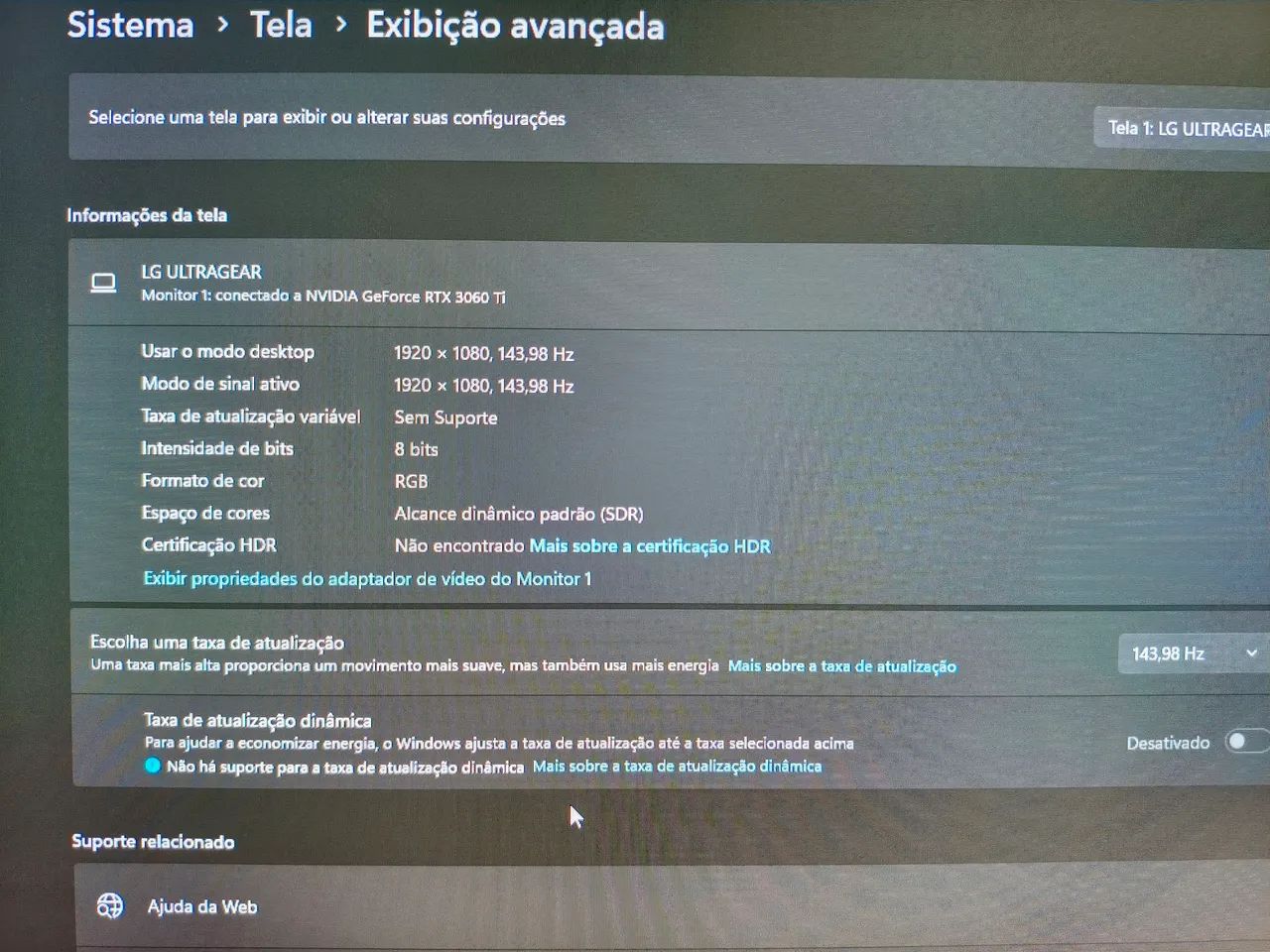 Monitor LG 24p 144hz ips - Foto 3