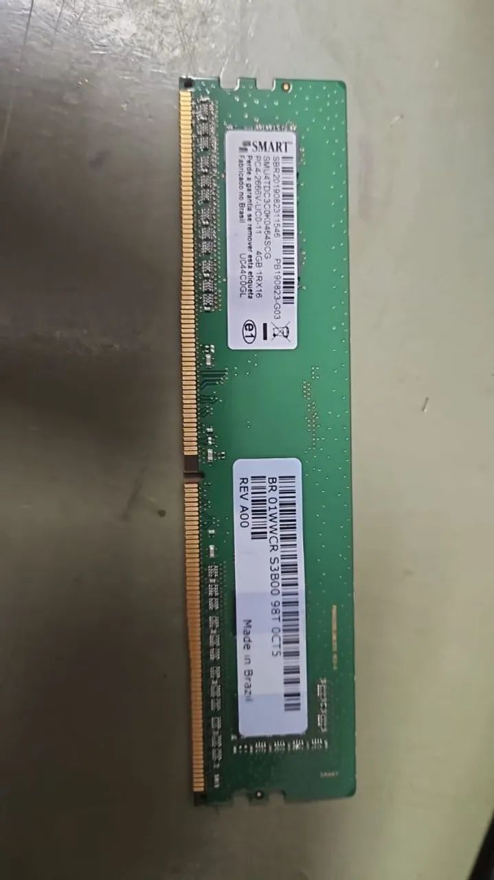 Lote 20 memorias desktop DDR4 4GB 2666MHz. - Memória RAM