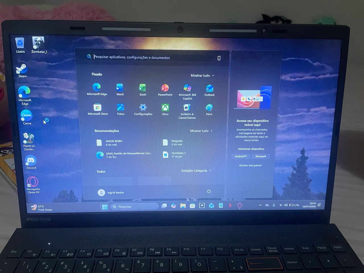 Vendo notebook semi novo mas ótimo estado  - Foto 5