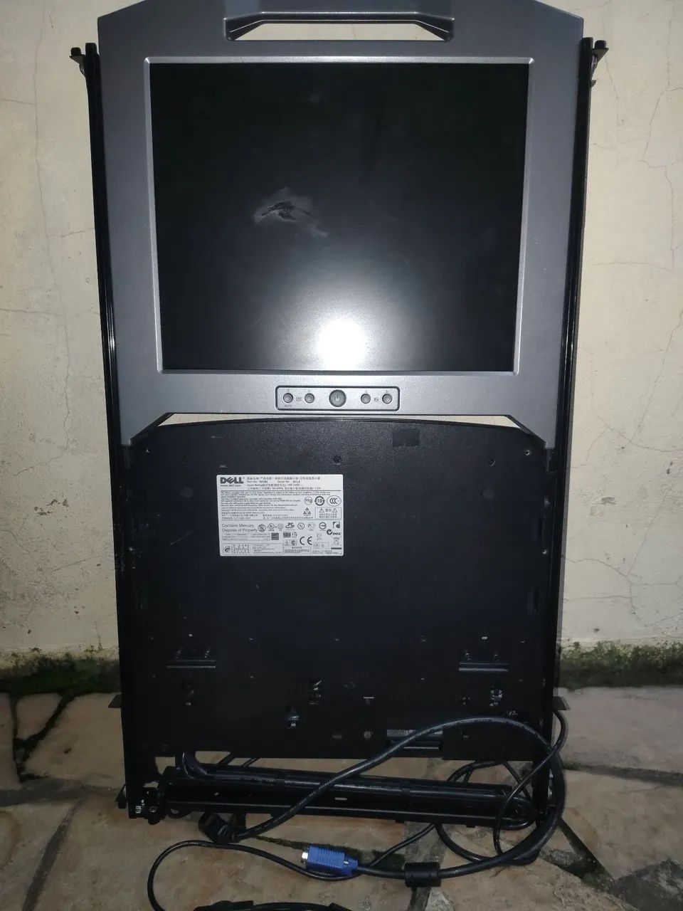 Monitor com teclado para Rack Dell