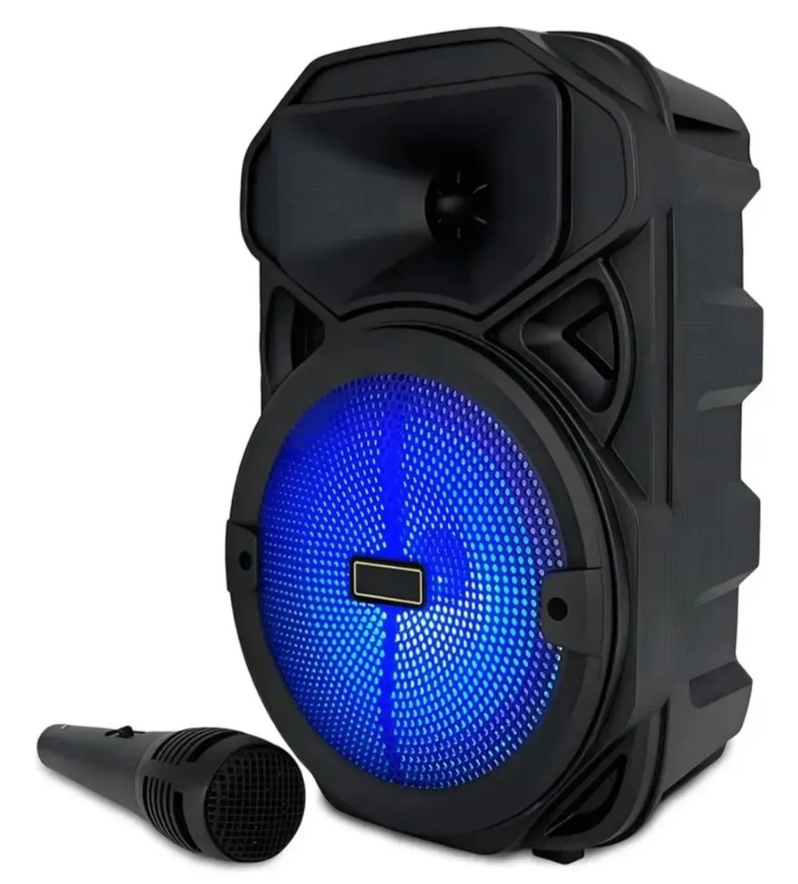 Caixa de som potente amplificada com entrada microfone Bluetooth Rádio Pendrive  - Foto 4