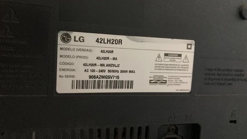 TV LG 42LH20R Defeito - Foto 2