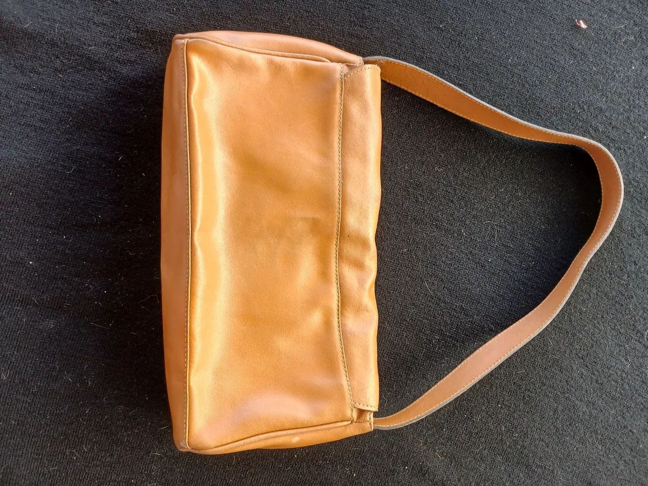 Vendo bolsa vintage cor caramelo - Foto 5