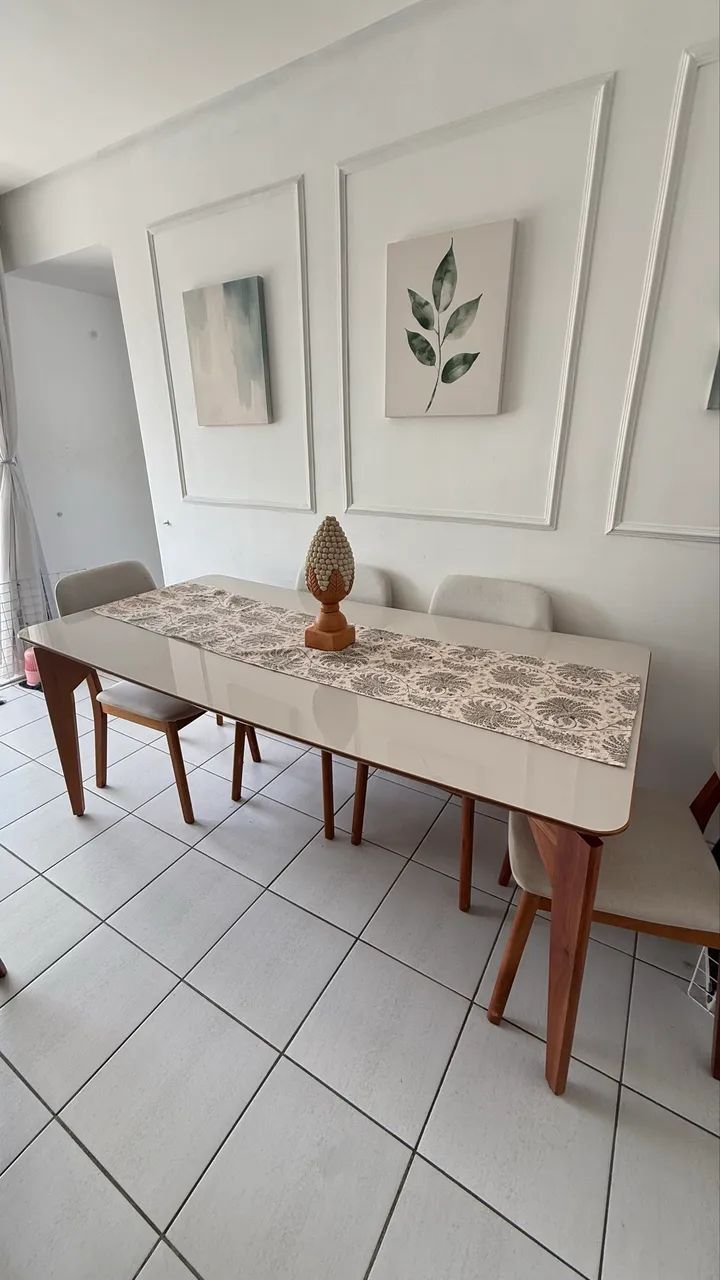 Mesa madeira maciça 6/8 lugares - Foto 2