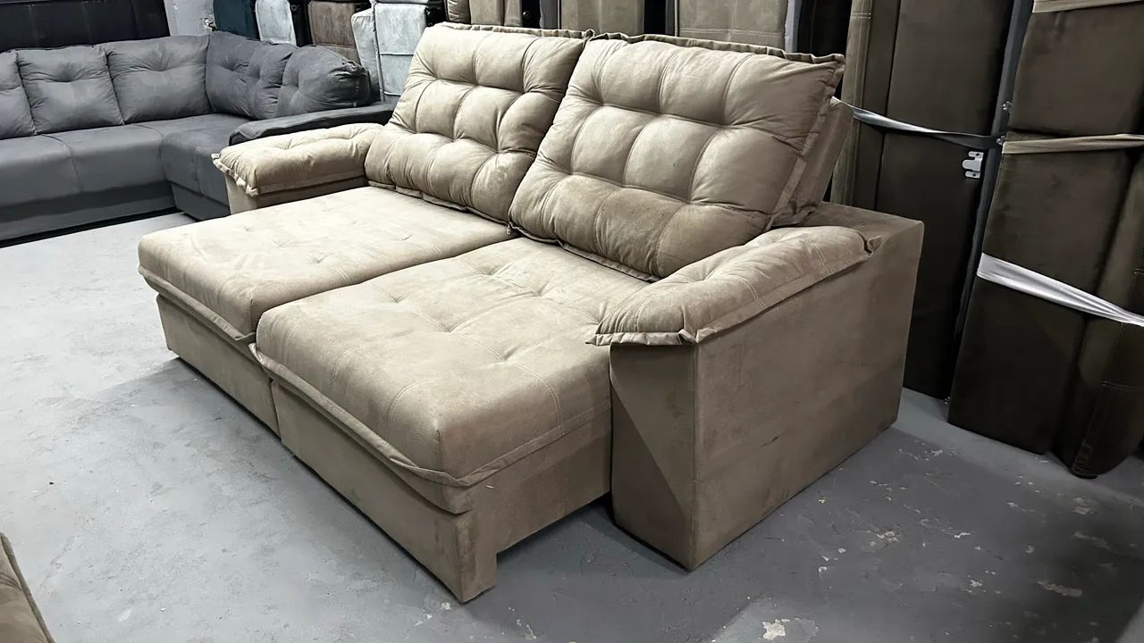 Sofá Retrátil e Reclinável 2.30m MOLAS ENSACADAS ( Direto da Fábrica )  - Foto 3
