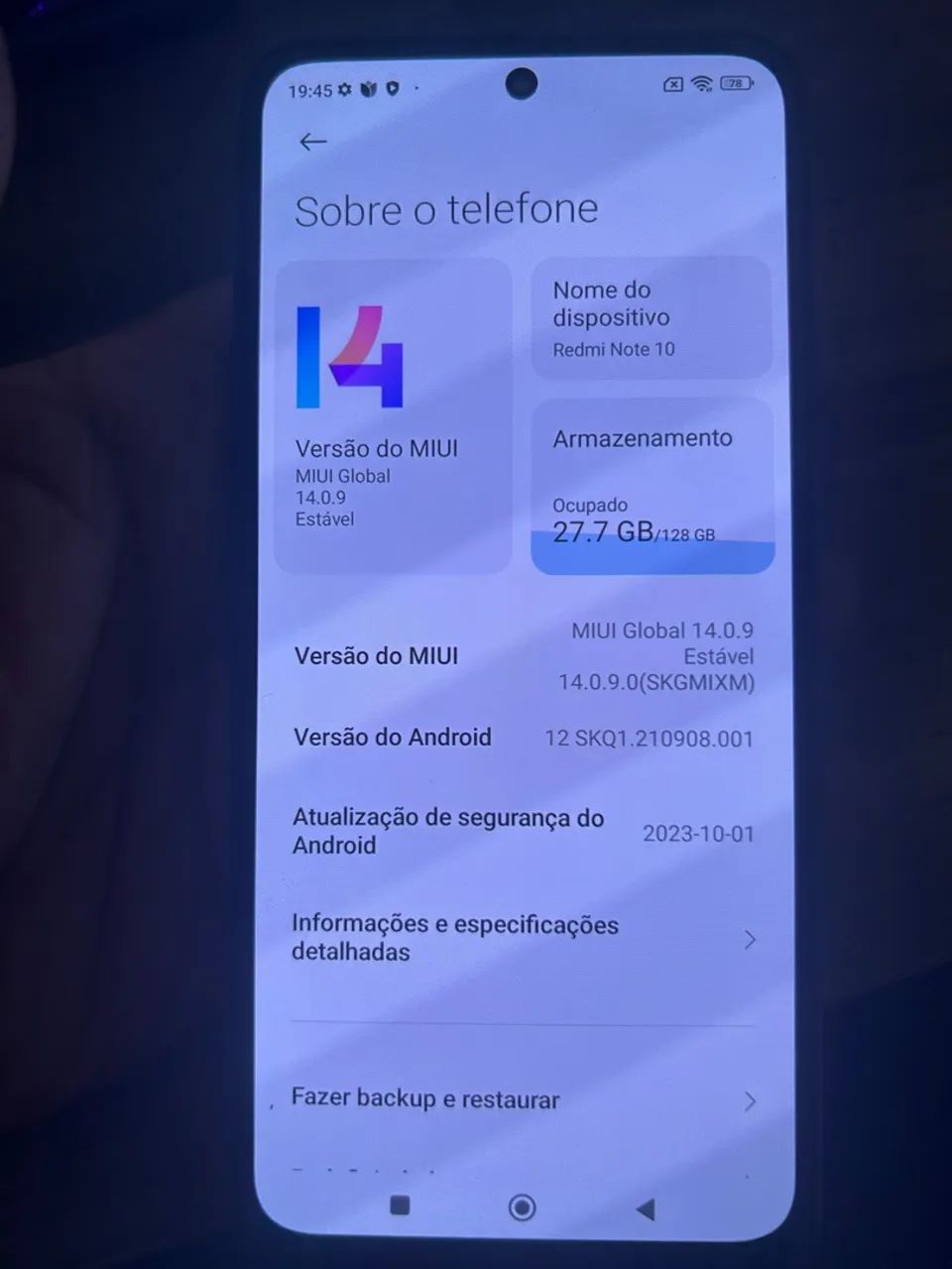 Celular Note 10