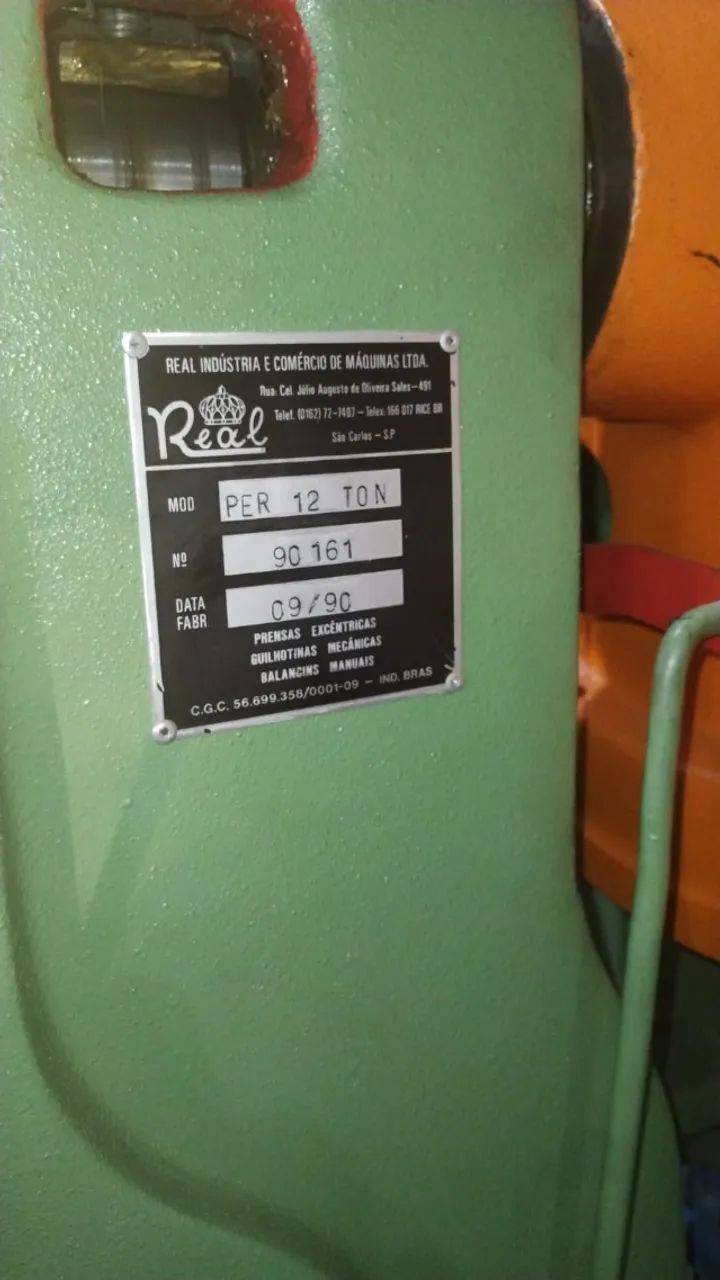 Prensa Excêntrica Real 12 Toneladas - Modelo PER 12 TON - (Reformada) - Foto 6