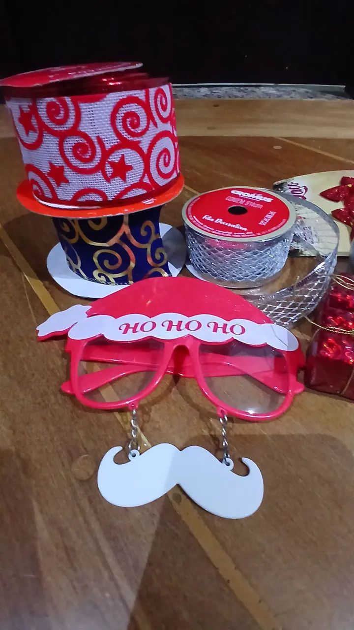 Kit de natal, fitas, laços e bolas  - Foto 2