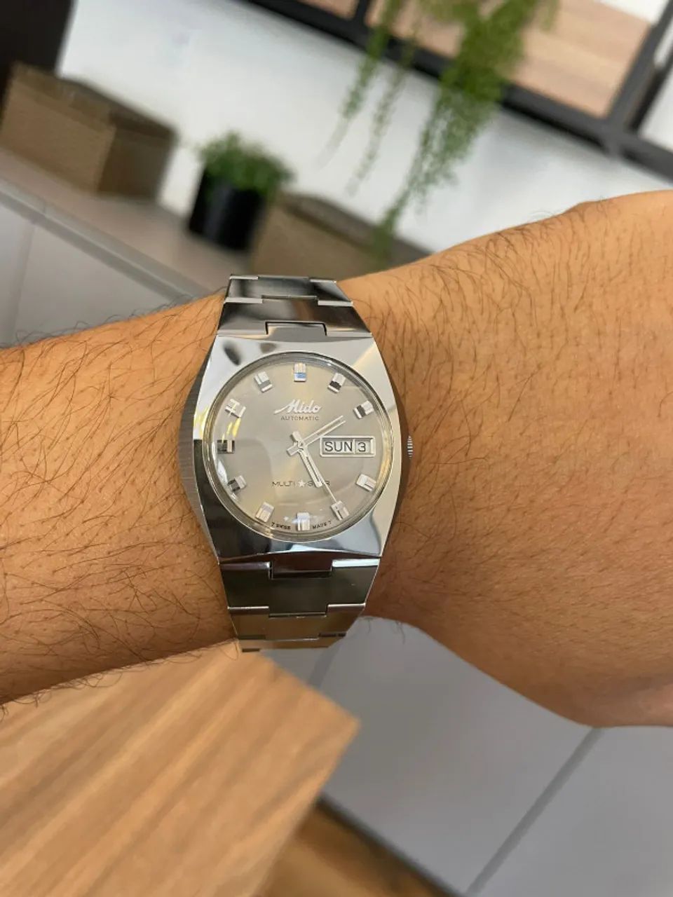 Relógio Mido Multi Star Automático Vintage Aço Prata - Foto 5