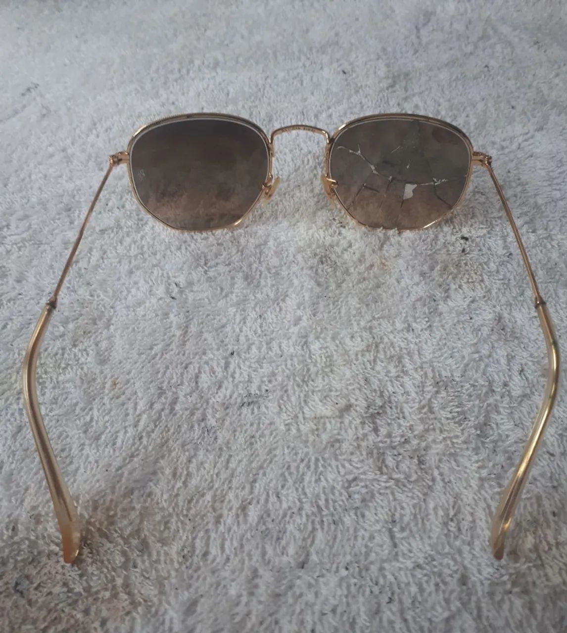 Óculos RayBan lente hexagonal (com parte quebrada) usado original  - Foto 4