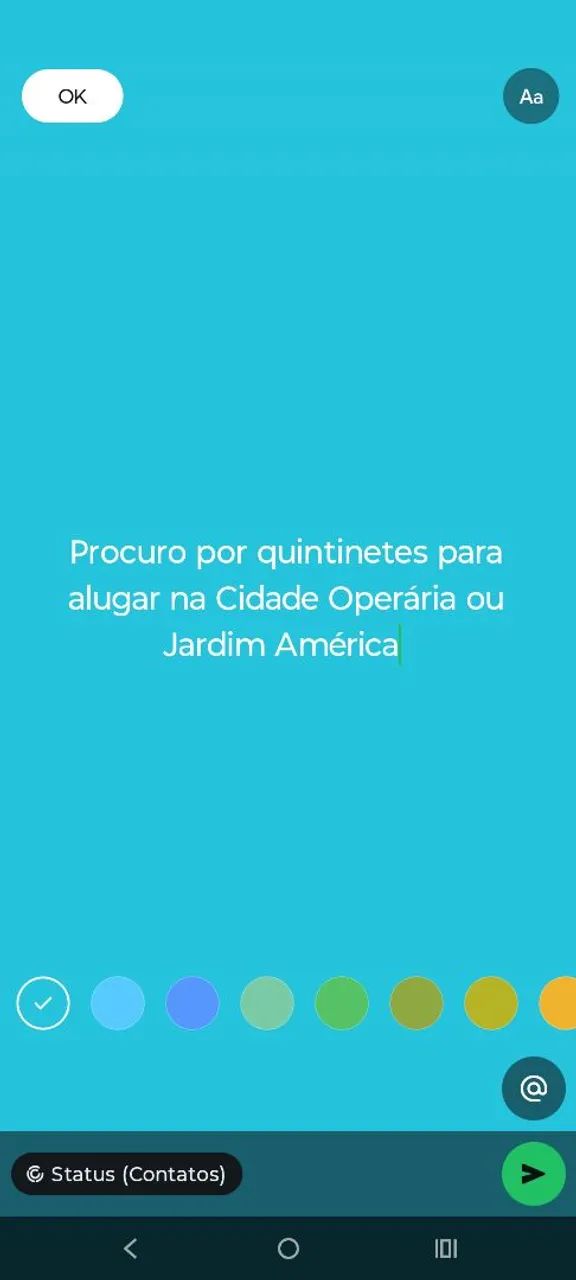 Procuro quintinetes para locação 
