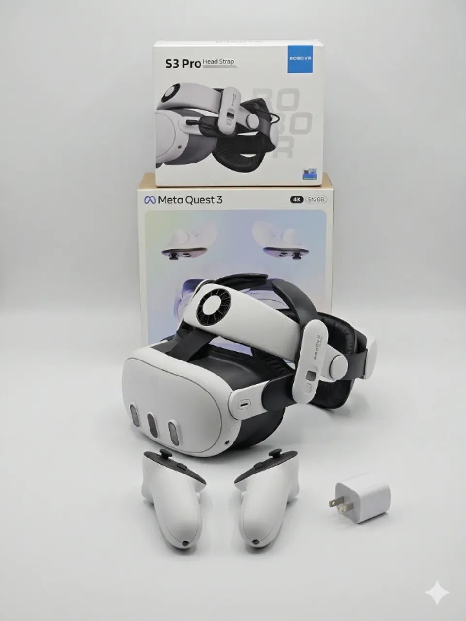 その他 K719  Quest 3 512GB VR BOBOVR S3PRO Meta Quest 3 512GB + BOBOVR S3 Pro COMPLETO - Peças de Hardware