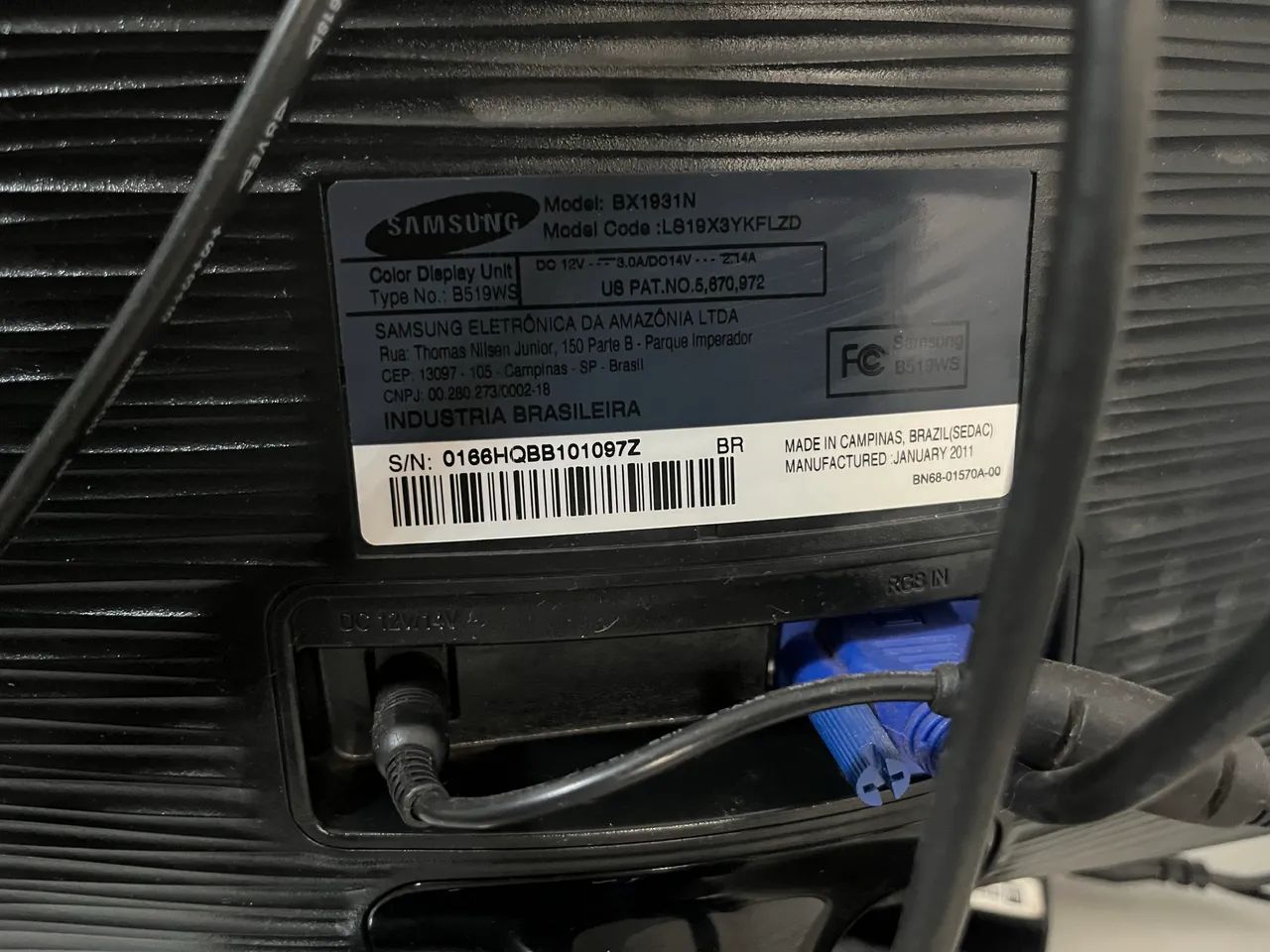 Monitor Samsung SyncMaster BX1931N 18,5?  - Foto 4