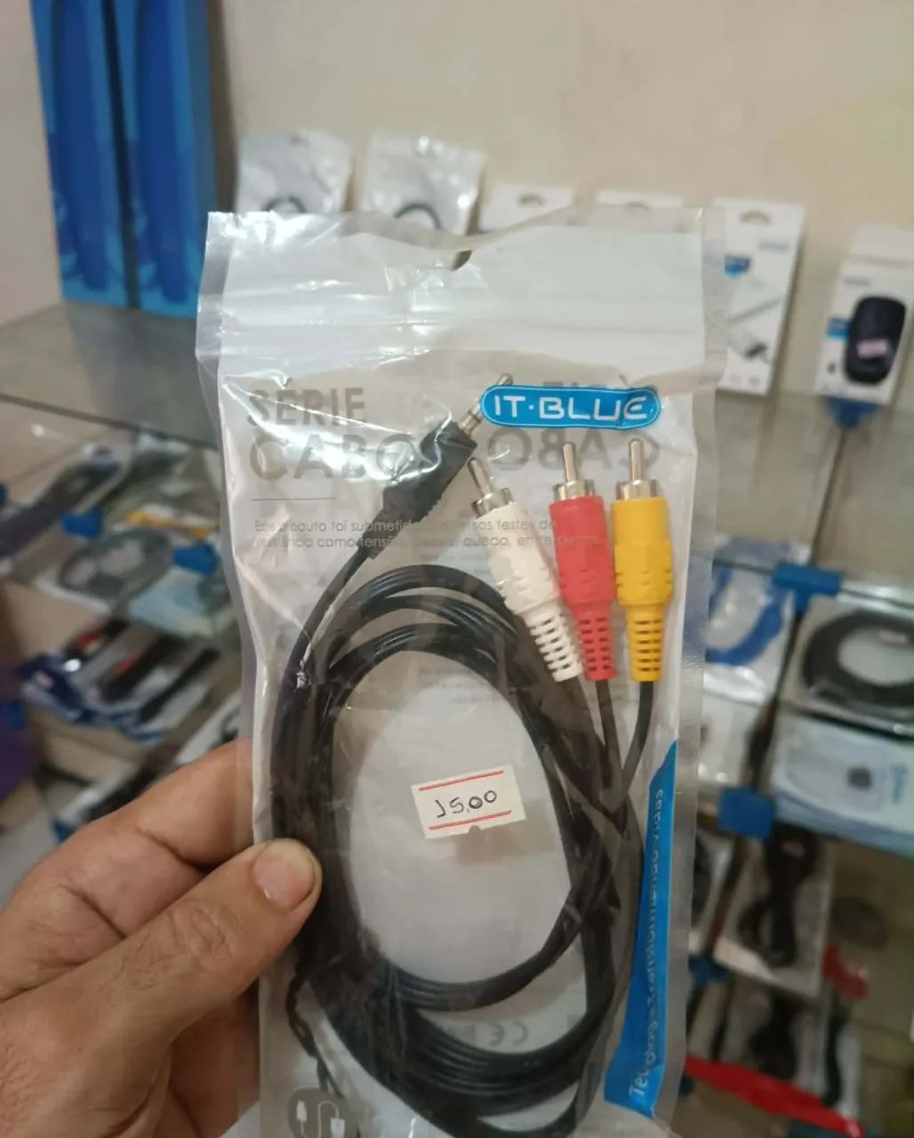Cabo P3 x RCA (AV) 1.5 Metros B-Max