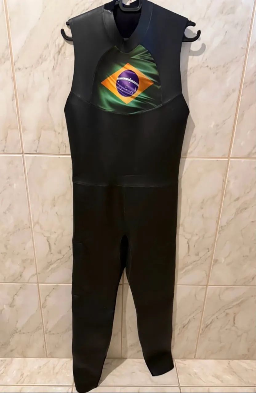Neoprene Long John sem Manga com Back Zip 3mm - Tamanho P