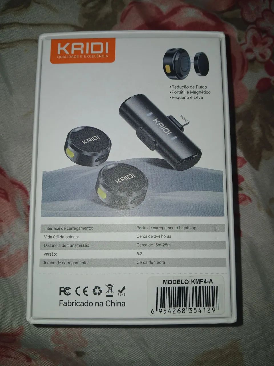 Microfone de Lapela KAIDI entrada Lightning - Foto 3