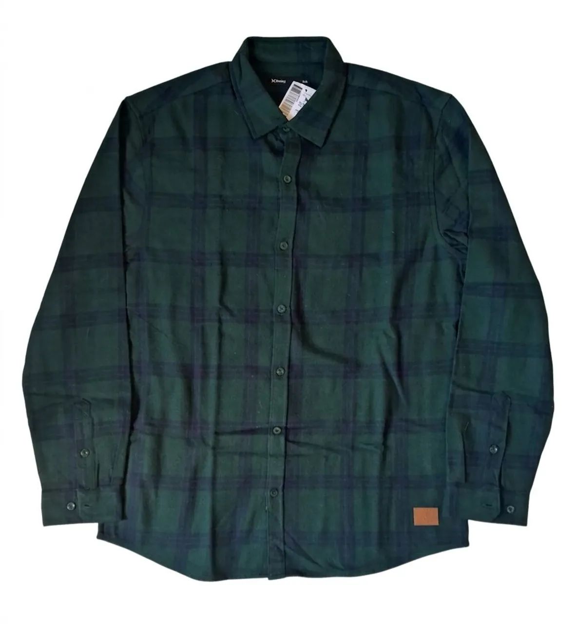 Camisa flanela verde Hering