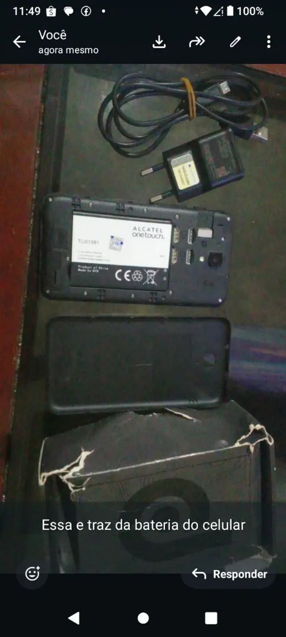 Vendo celular algatel por 250 reais 