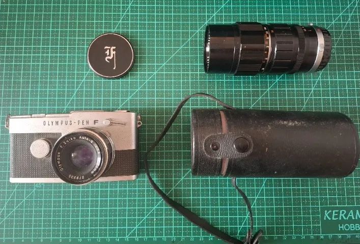 Lote de Câmera - Pentax 67, Olympus MJU, Nikon FM3A, Olympus Pen F, Lubitel - Foto 3