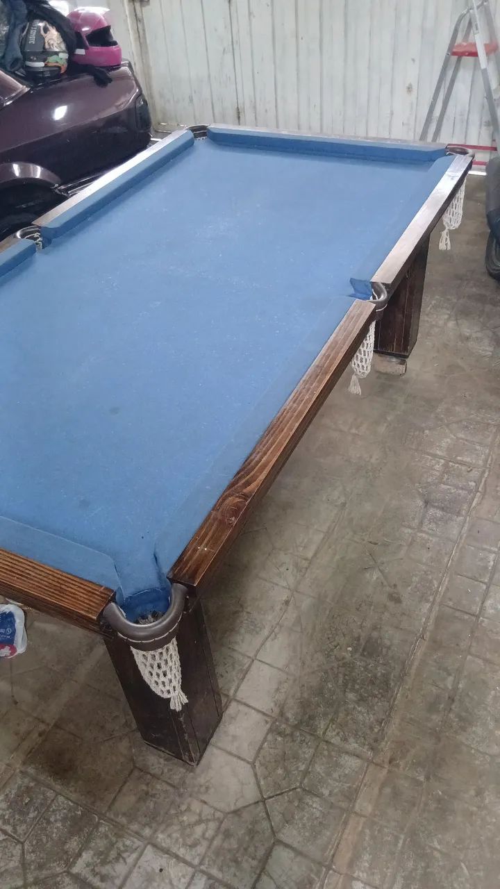 Mesa de sinuca completa usada em bom estado 