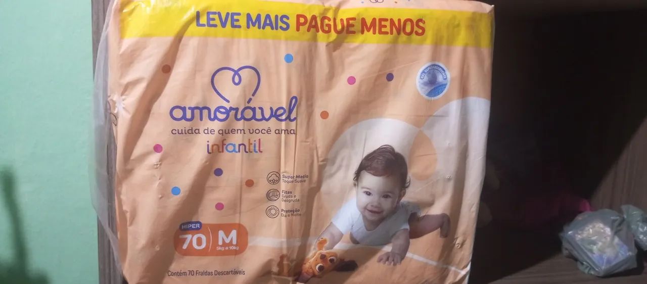 Fraldas descartáveis 