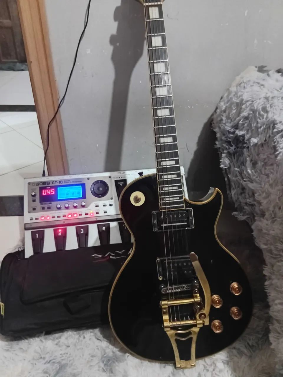 Pedaleira gt10 e guitarra  - Foto 4