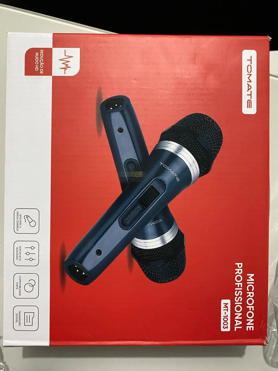 Microfone Duplo profissional novo na caixa 