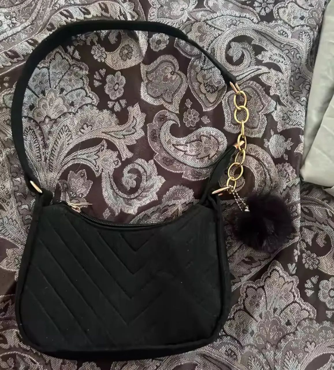 Bolsa de ombro feminina moda preta  - Foto 2