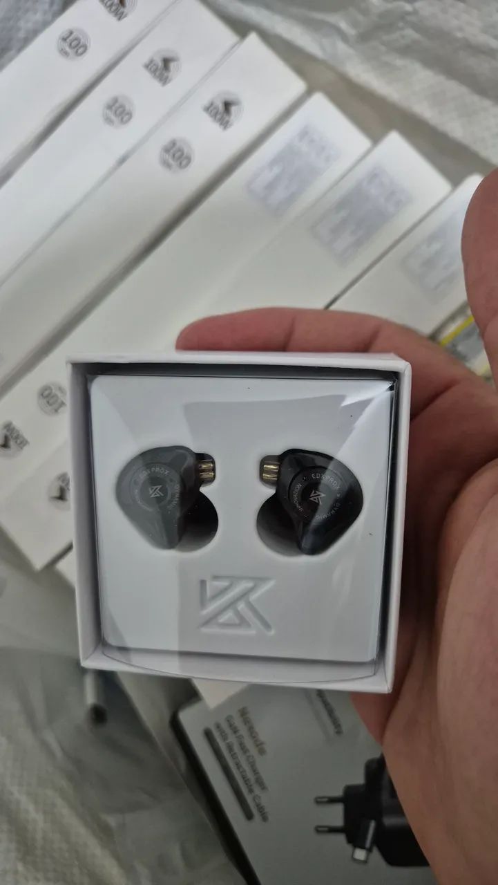 Fone KZ Edx pro X preto com microfone - novo - Foto 2