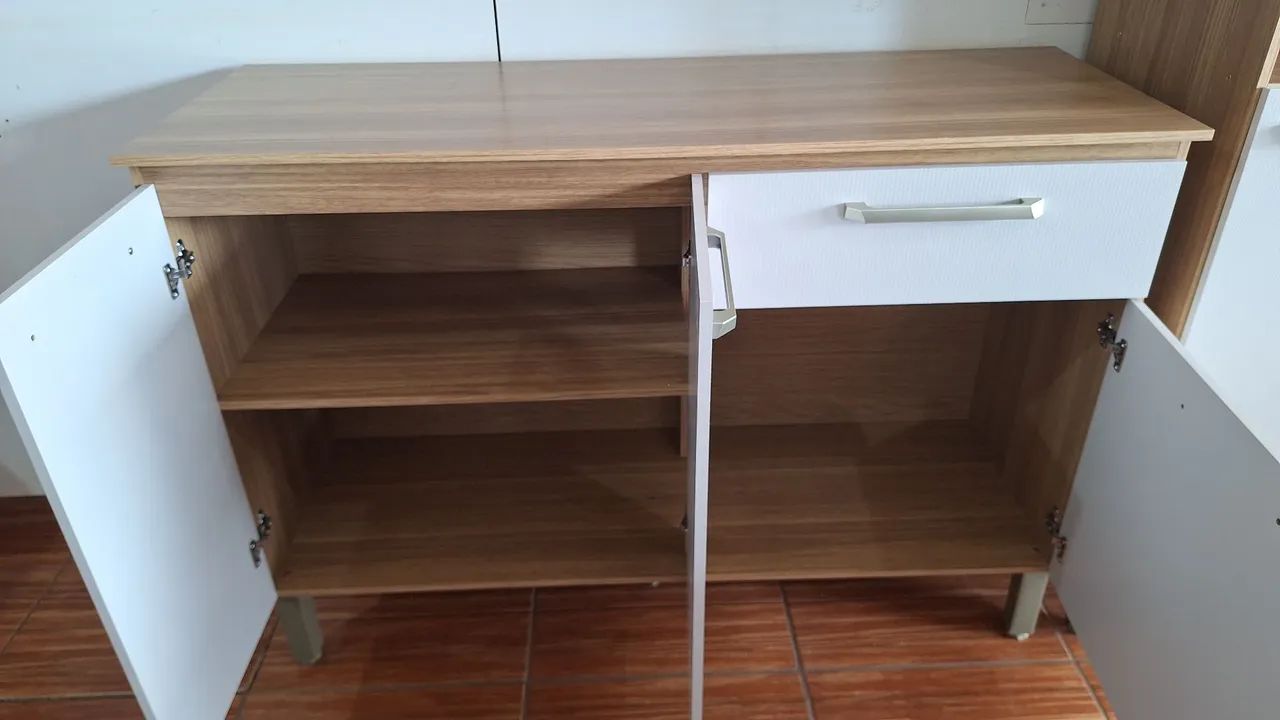Balcão para cozinha 3 portas 1 gaveta - Foto 2
