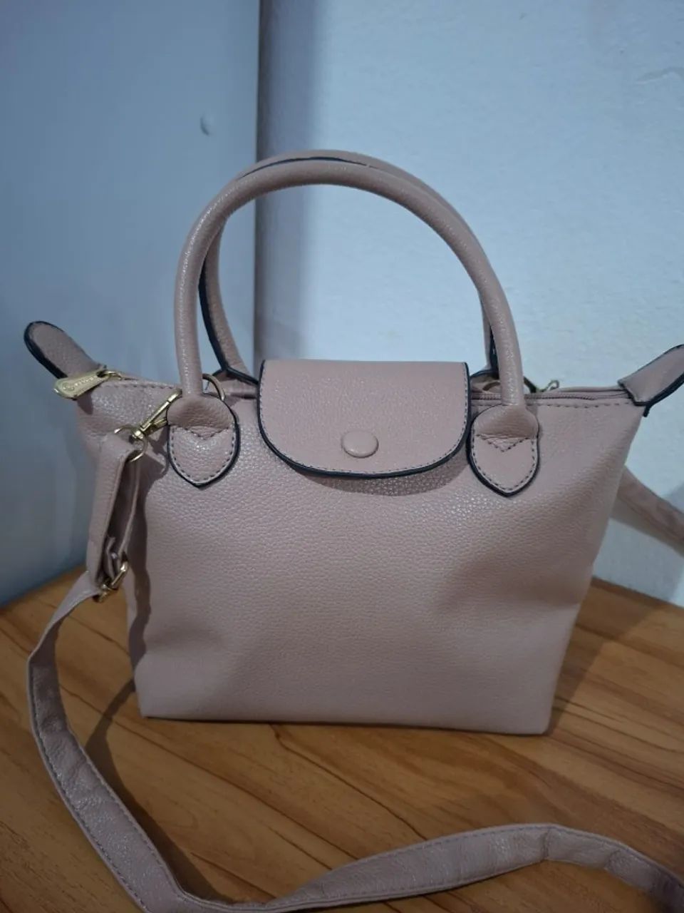 Bolsa Transversal em Tom Rosé - Foto 3