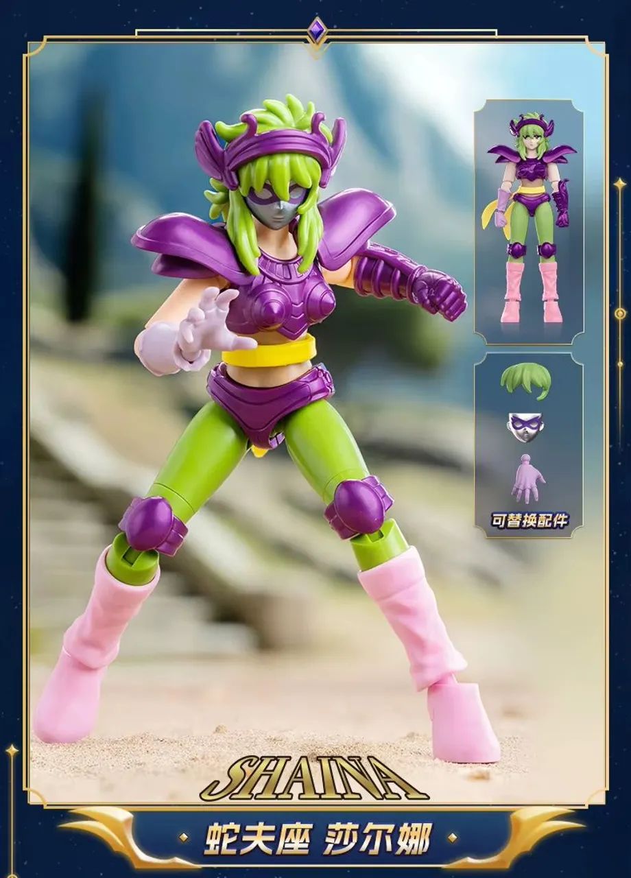 Blokees Saint Seiya Shaina de Cobra Action Figure Montável e