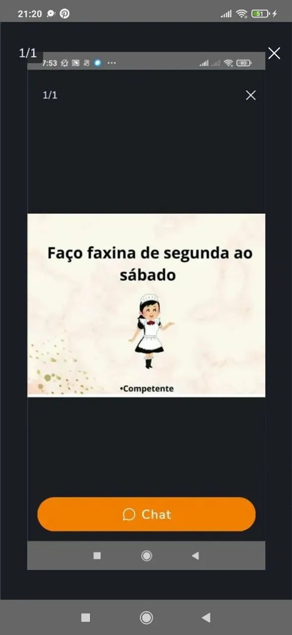 Faxina/diarista 