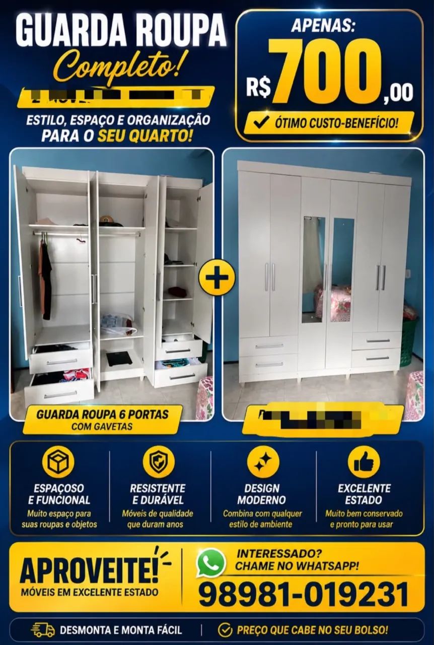 Vendo guarda roupas 