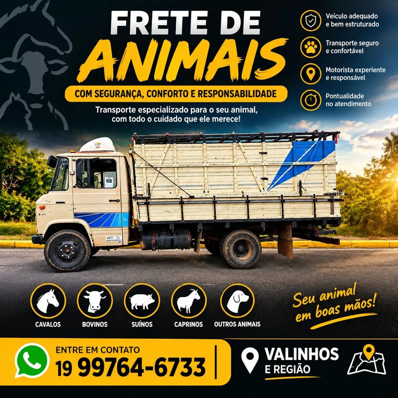 Frete de animais 