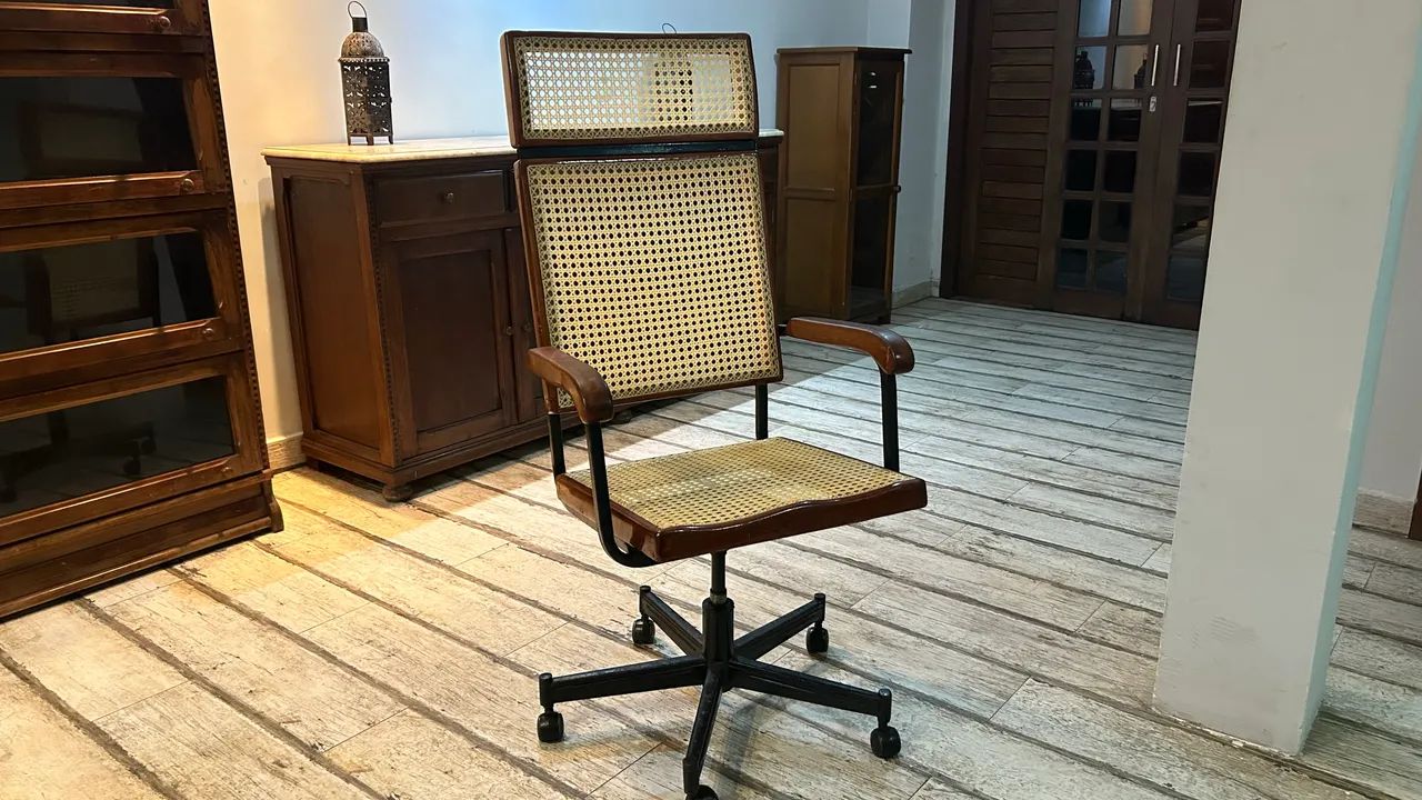 Cadeira em madeira com palhinha natural | design clássic - Foto 2