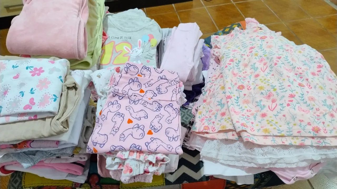 Roupas infantis meninas, enxoval completo 
