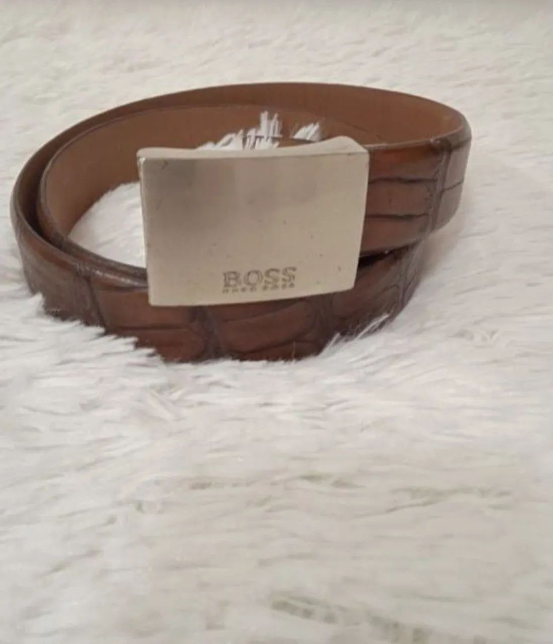 Cinto Hugo Boss Couro Marrom 85cm