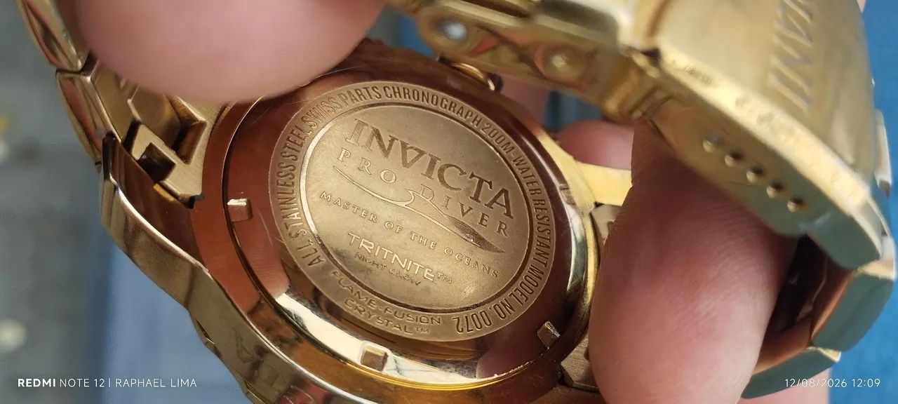 Relógio dourada Invicta Novo sem uso - Foto 3