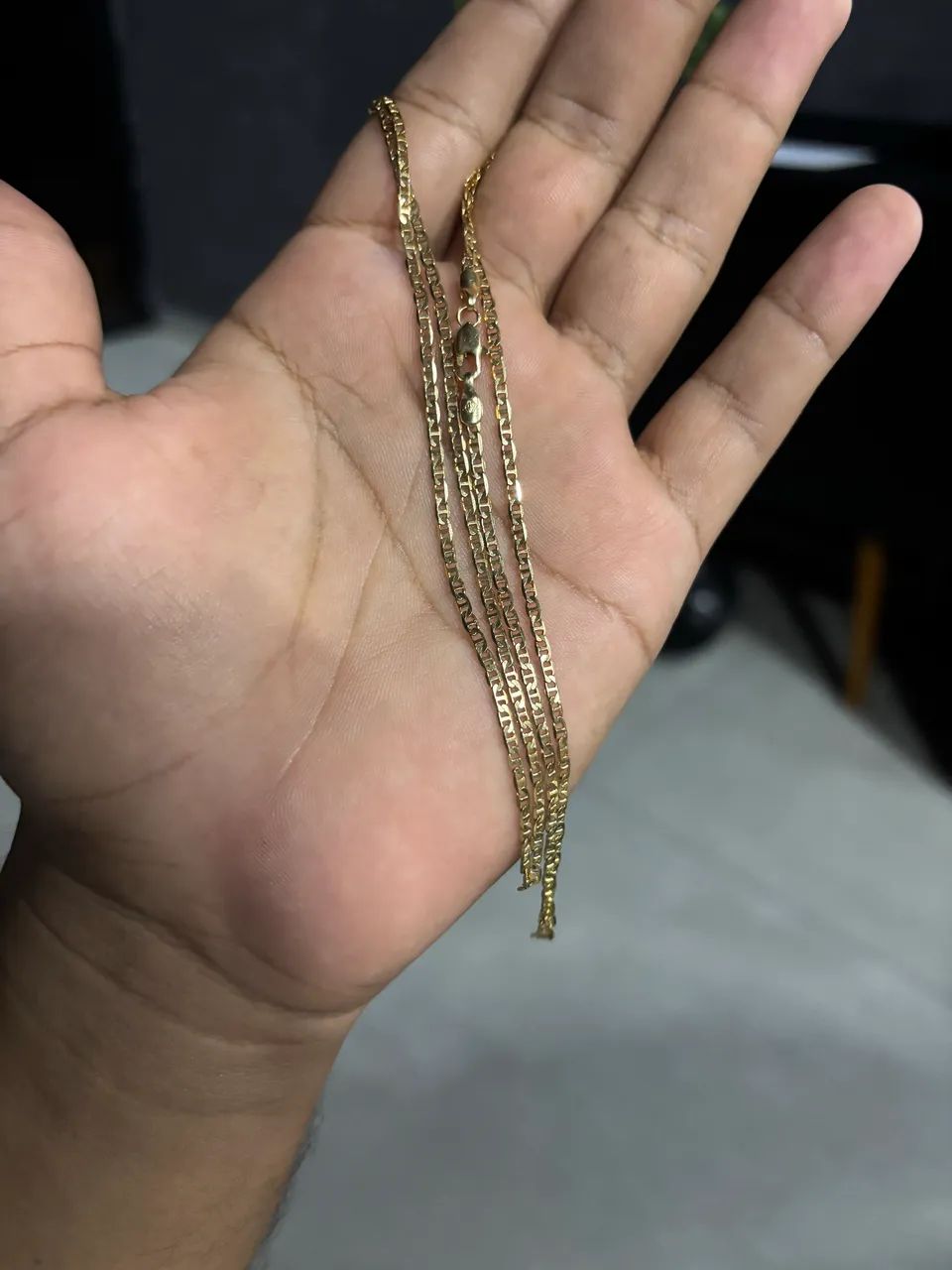 Cordão Piastrine BANHADO A OURO - Foto 2