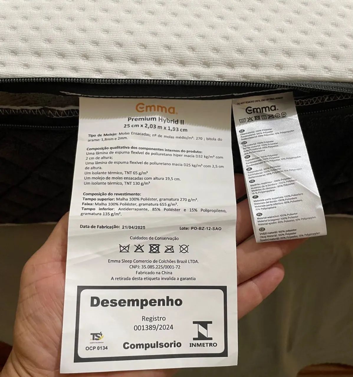 Colchão Emma Premium Hybrid King Size  - Foto 5