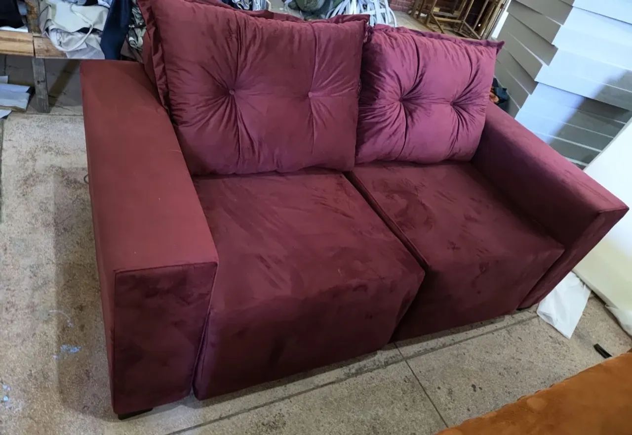 SOFA RETRATIL 1.80 FRETE GRÁTIS PAGA NA ENTREGA  - Foto 2