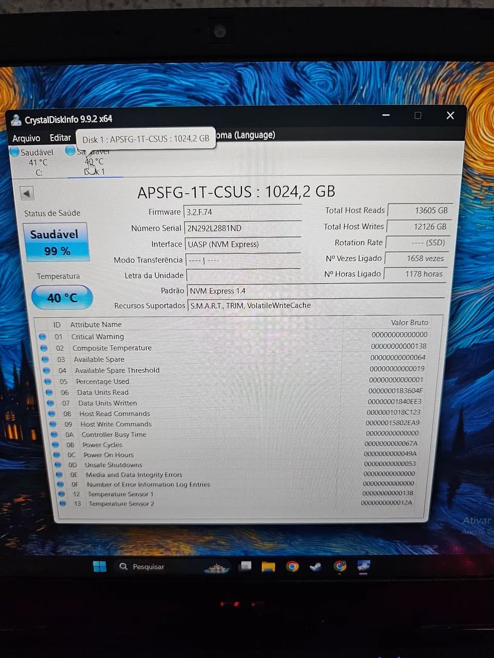SSD ADATA 1TB NVMe PCIe 4.0 + Case USB - Foto 3