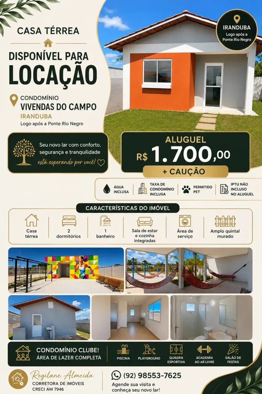 casa vivendas do campo Iranduba - Foto 2