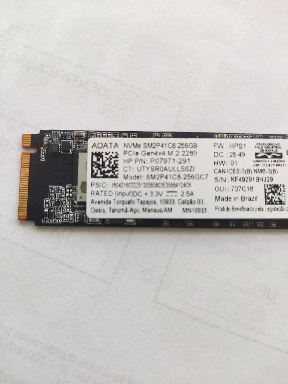SSD 256 NVME M2 2280 ADATA - Foto 2