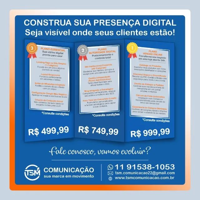 Criação de Site Profissional e Landing Page com Botão de WhatsApp Integrado
